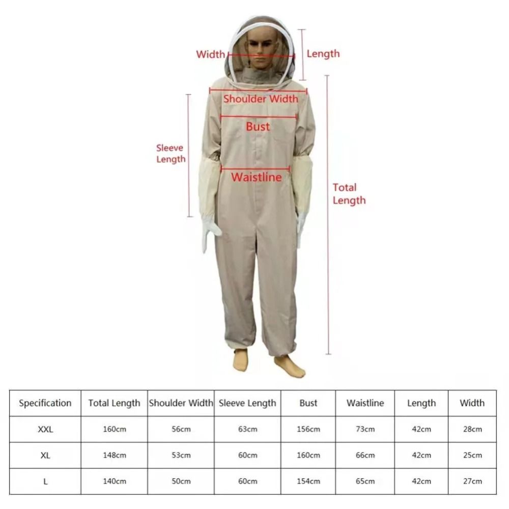 Thickened Bee Repellent Clothing Anti-Bee Leather Glove Thick Protective Clothing Suit Beekeeper