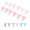Pennant Wedding Room Children\'s Room Birthday Party Dress Up Supplies Wavy Pull Flag Pennant Bunting