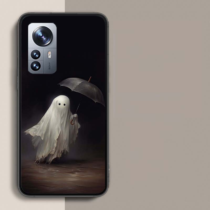 Милый Хэллоуинский Чехол-Призрак для Телефона For Redmi Note 15 Pro 5G 14 13 12 Pro Plus 11 11T 11E 11S 10 Pro 10S 9 9S Чехол Cell Clear с