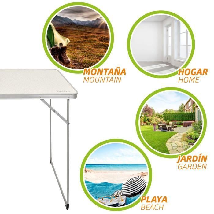 Table de camping pliante Aktive
