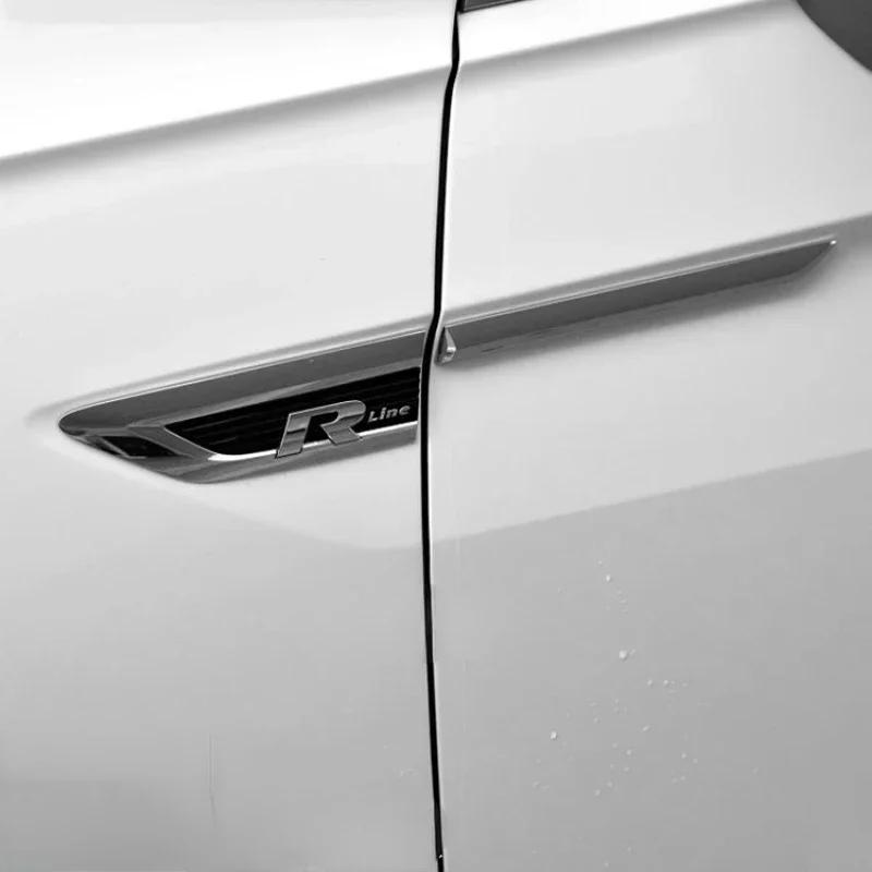 4 шт. Rline GTI 4MOTION логотип автомобиля боковое крыло эмблема значок бампер полосы наклейка для Polo Golf Jetta Touran Tiguan Passat Beetle