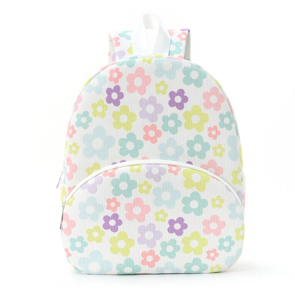 Милый мультяшный вельветовый рюкзак - большая вместимость плюшевый медведь школьная сумка для студентов