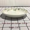 7-Inch Round Bone China Porcelain Plate - Chinese Style Tableware