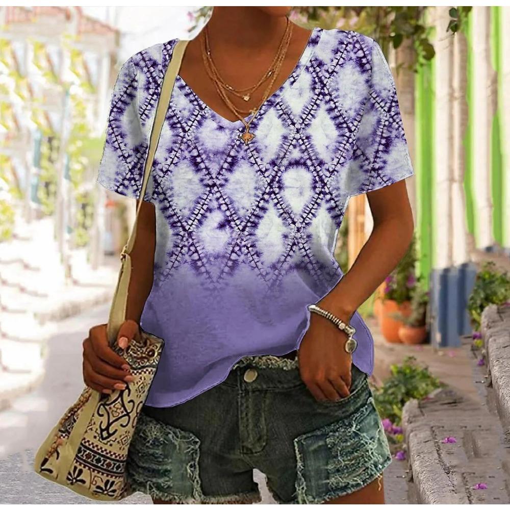 Ретро футболка женская одежда Харадзюку летняя повседневная с коротким рукавом рубашка для девушки с цветочным принтом женский оверсайз топ