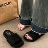 2024 New Lady Shoes Luxury Sandals Eva Soft Slippers Indoor Flat Sandals Outdoor Girls Flip Flops Trafza Womens Slippers Winter