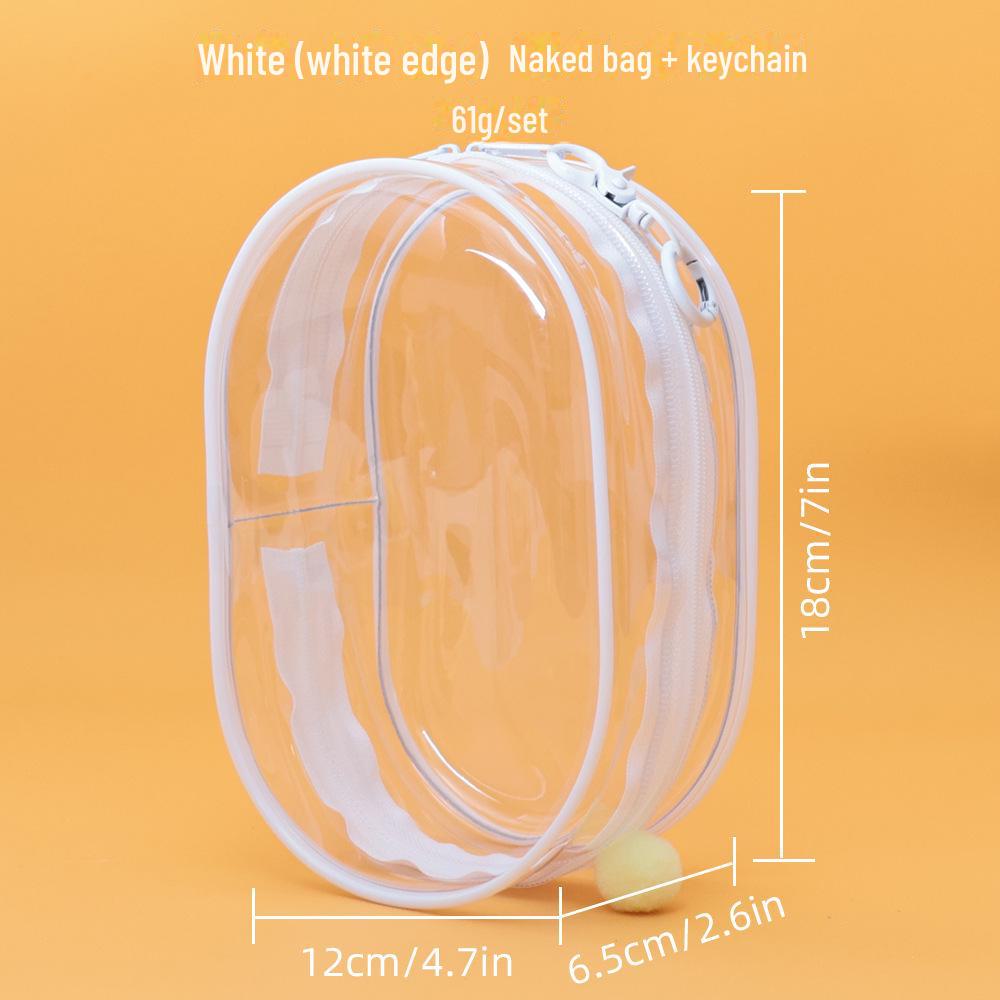 Защитный чехол из винила Labubu: Высокопрозрачная пылезащитная подвесная сумка для аниме-кукол