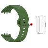 Silicone Strap For Samsung Fit 3 SM-R390 Watchband With Transparent Case Single Color Adjustable Wristband Accessories