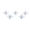 5Pcs L Track Double Lug Threaded Stud Fitting M10 X 30mm Tie Down Anchor Bolt for Truck Bed Trailer Cargo Control