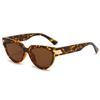 Retro Luxury Leopard Print Cat Eye Women Sunglasses Small Frame Fashion Gradient Casual Punk Style Men Sun Glasses Uv400