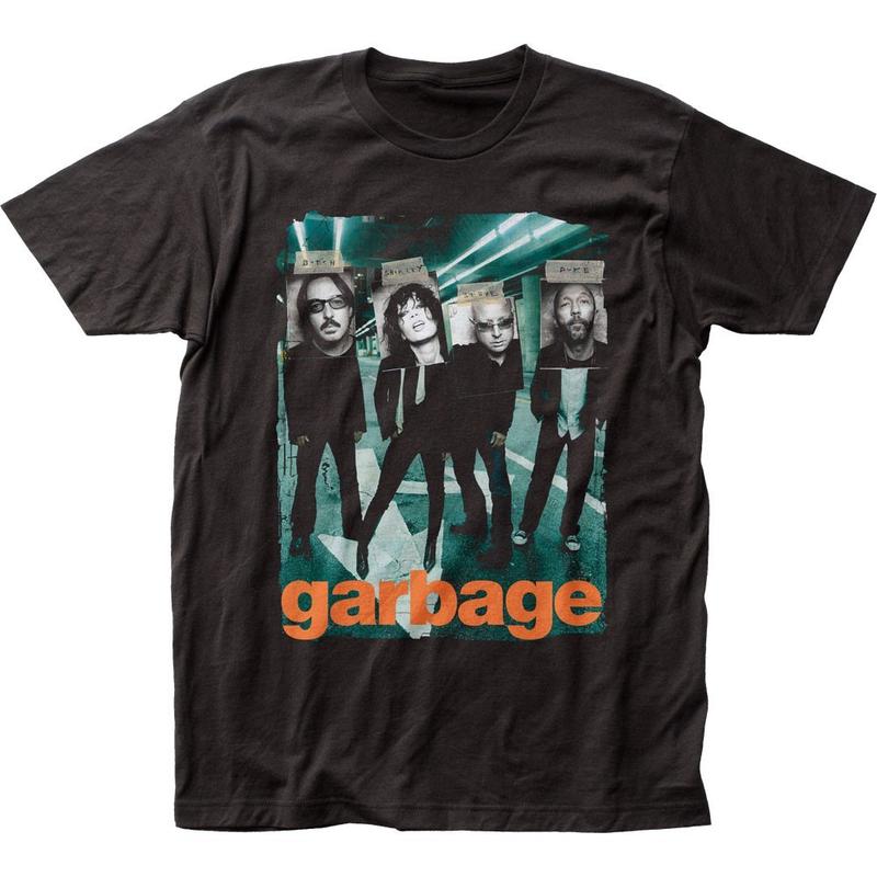 Garbage Taped Unisex T-Shirt Music Classic Concert Rock N Roll Band Tee New Black Graphic Tee