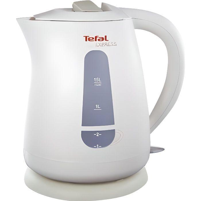 Bouilloire TEFAL Express Eco (KO299) 1.5L 2200W Blanc-écru - Coulée Sans Fil - Rangement Du Cordon