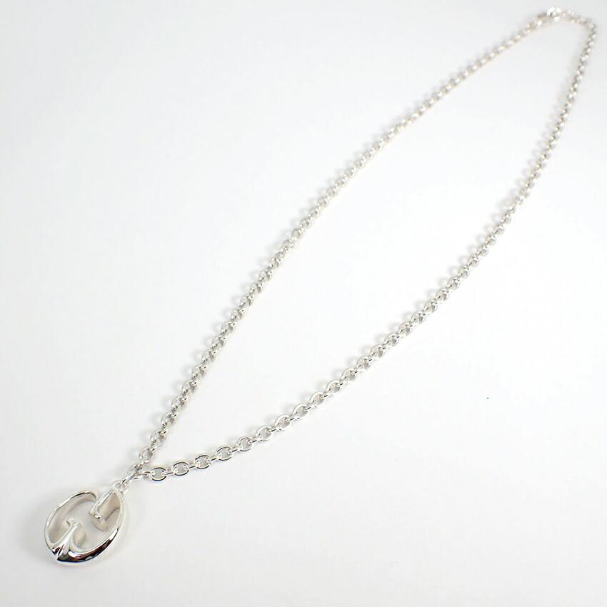 [Б/у] GUCCI 925 переплетение G подвеска/ожерелье [g331-28]