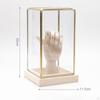 Коллекционная стеклянная витрина, декоративный контейнер с крышкой, деревянное основание 11,5 х 20 см для
