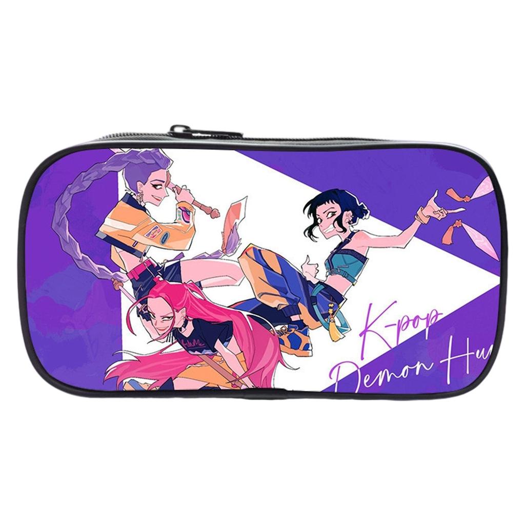 KPOP Девочки Мультяшный Пенал Пенал для Начальной Школы Сумка для Канцелярских Принадлежностей Детский Пенал Аниме Принт