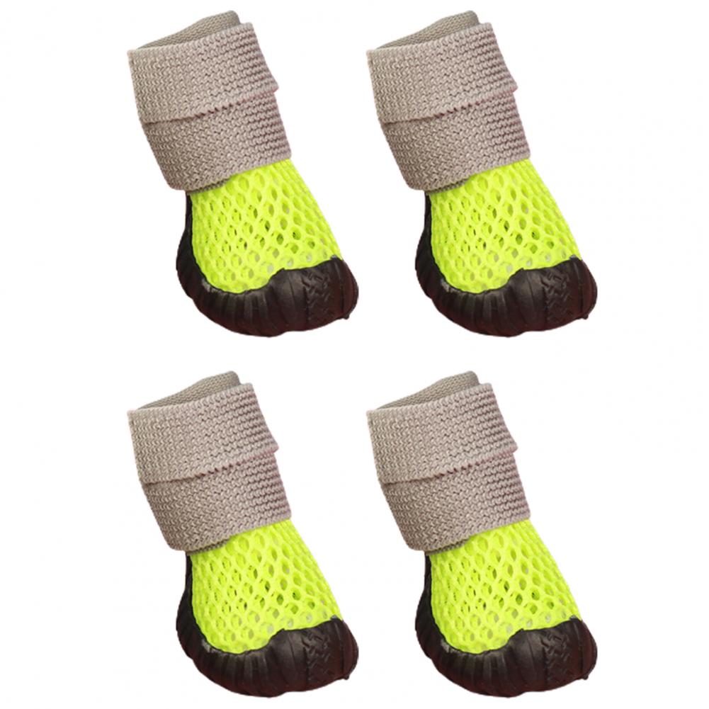 4 шт. Милые чехлы для лап питомца, дышащие, водонепроницаемые, многоцелевые, летняя обувь для щенков и собак тедди