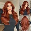 Alloy Orange Wool Curl Wig for Women - Curtain Bangs Full Cap Voluminous Natural, Heat Style Trim Ready, High Quality Daily