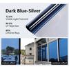 Window Privacy Tint Film One Way Vinyl Mirror Foil Non Adhesive Glass Screen Stickers Rolls Anti Look UV House Protection Tools
