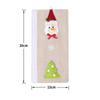 Christmas Home Decoration Items Santa Claus Snowman Elk Linen Refrigerator Handle Stick Microwave Oven Handlebar Cover