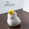Ceramic Duck Toothbrush Holder , Cute Bathroom Organizer with Pastel Colors, Freestanding or Countertop Decoration, Bathroom Vanity