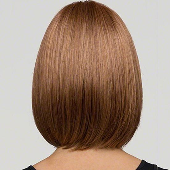 Женский короткий парик боб с глянцевым финишем и декоративным дизайном