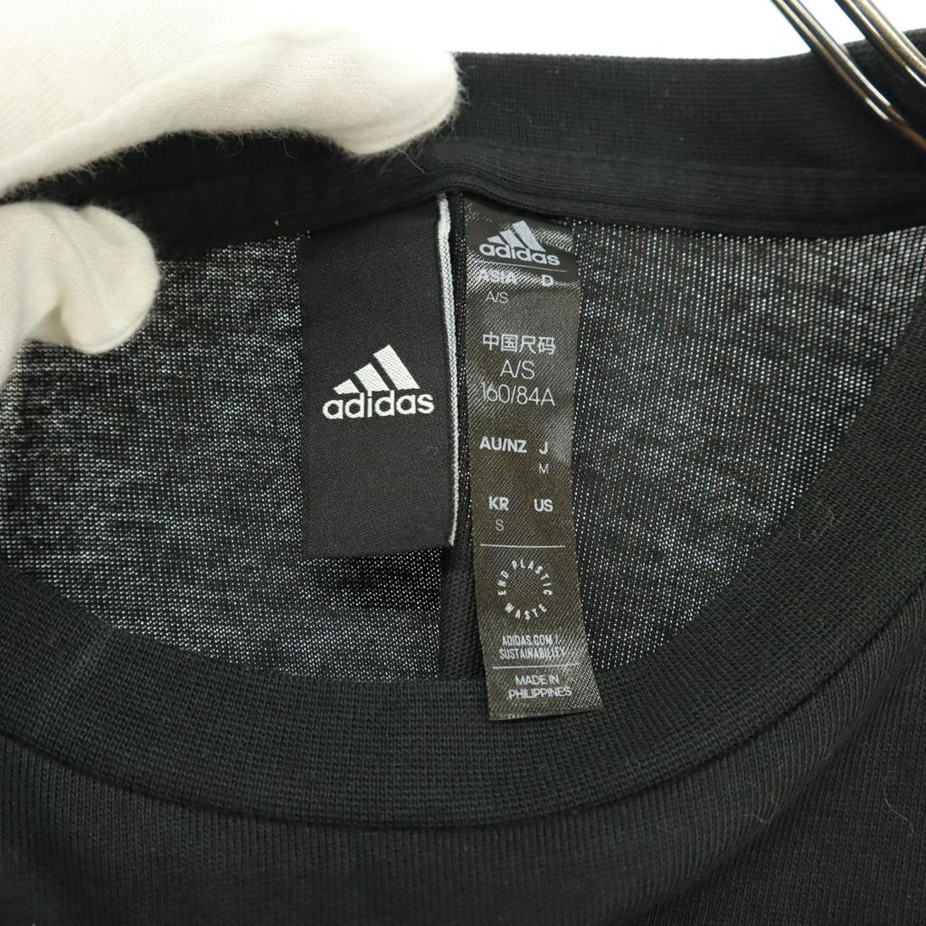 Косметические товары adidas Логотип в одной точке Футболка с коротким рукавом Многослойный стиль Женская Б/у