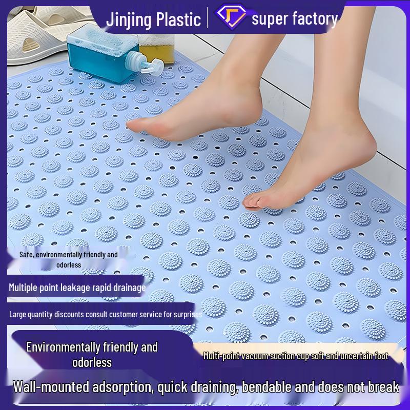 Нескользящий массажный коврик для ванной с присосками для душа и ванны