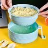 1 Set Rice Bowl Drainage Design Kitchen Accessories Leak-proof Salad Ramen Bowl with Chopsticks Fork Spoon Modern Eat Food BPA Free
