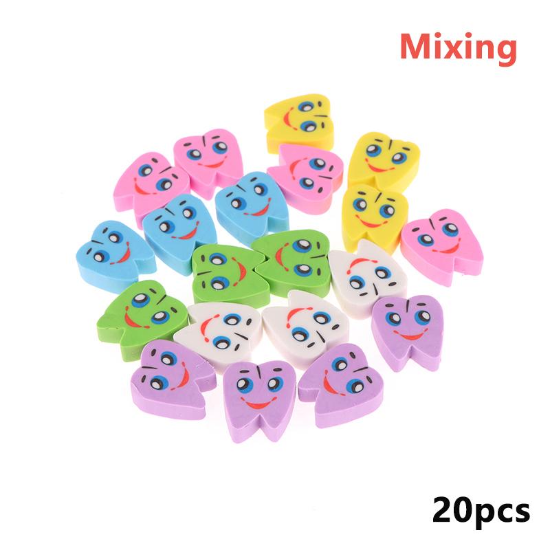 20 шт./упаковка резиновые ластики в форме моляра для зубов стоматологическая клиника школьный подарок студент резина