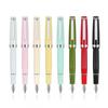 Jinhao 82 Fresh Color Fountain Pen Silver Trim Acrylic Barrel Fine Nib for Writing Calligraphy