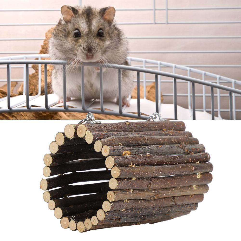 Игрушки для жевания хомяка Подвесной туннель Мост Маленькие животные Клетка для хомяка Игрушки Тип крючка