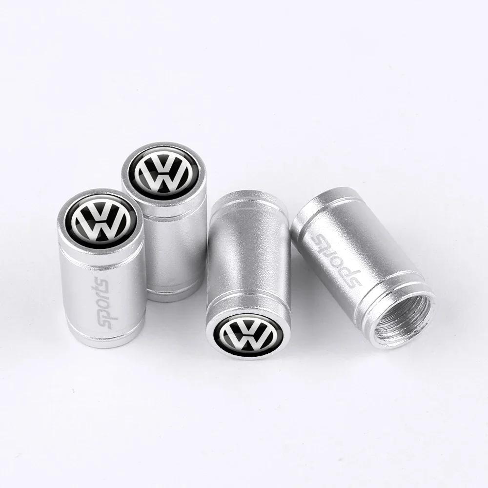 2026 Горячие Для VW VOLKSWAGEN 4 шт. Металлические Колпачки Клапанов Шины Автомобиля Колпачок Штока Колеса Шины Воздушный Клапан Для Volkswagen VW R RLINE GTI Golf Blu