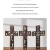 Wooden Cross Pendant: Creative Carved Prayer Ornament