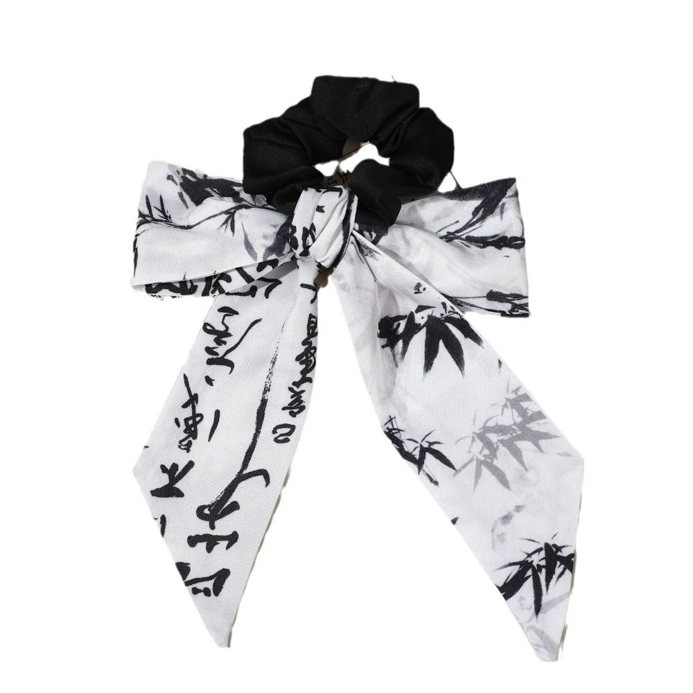 Резинка для волос в древнем стиле, веревка для волос, лента, древняя повязка для волос, элегантная резинка для волос с рисунком тушью, повязка на голову