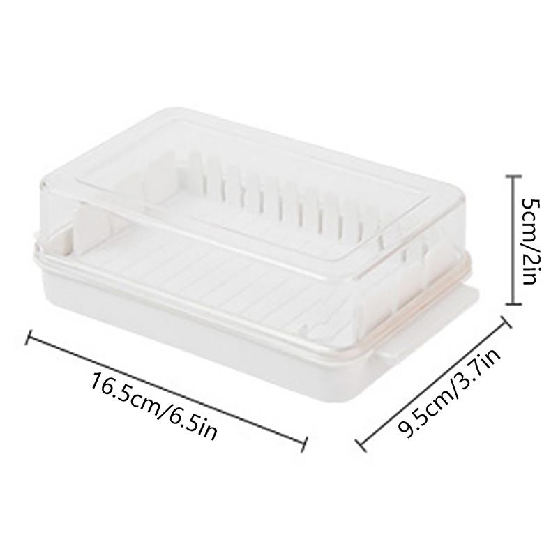Закрытый ящик для хранения нарезки масла Холодильник Сыр Сыр Выпечка Хранение Инструменты Резка масла Экологичные аксессуары для дома