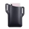 Men's Leather Phone Holster for Belt Outdoor Casual Running Sports Vertical Cell Phone Holder Pouch