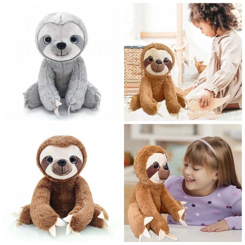 Soft Comfort Sloth Plush Toy Stuffed Animals Simulation Sloth Doll Stuffed Sloth  Birthday Gift