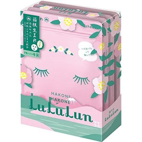 Face mask pack Lululun Hakone (gentle rose scent) 7 sheets 4 bags