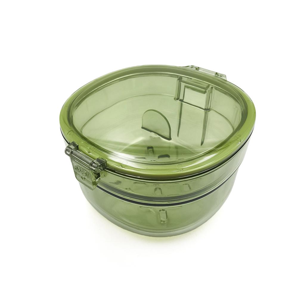 New Double Layer Braces Box Draining Transparent Denture Cleaning Box Sealed Mini Orthodontic Retainer Case