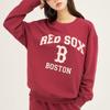 New MLB Sweatshirt Unisex Dark Burgundy 3AMTV0134-43WID