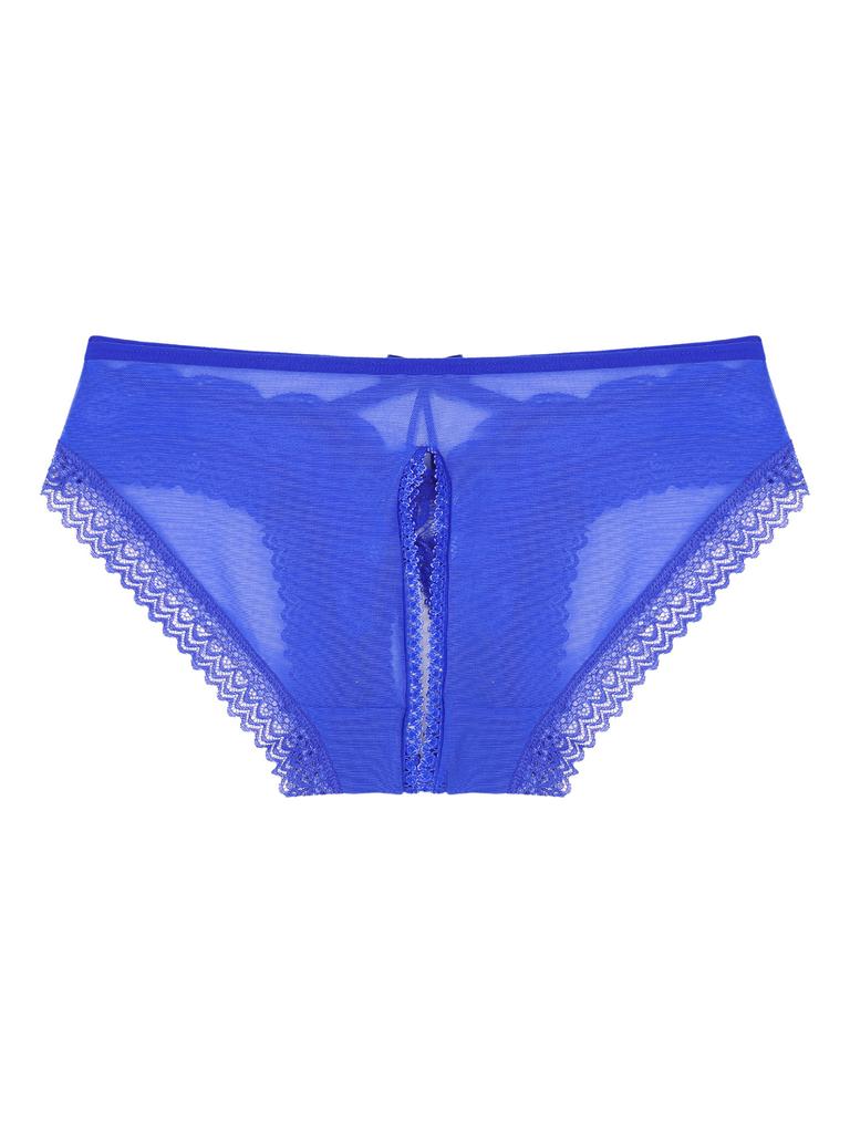 Men Sexy Lace Lingerie Knicker Briefs Sissy Underwear Bowknot Crotchless Panties Underpants Nightwear