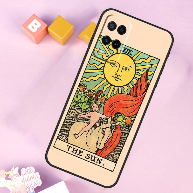 Чехол для карт Таро SUN Для Oppo A98 A78 A18 A38 A58 A74 A94 A54 A15 A17 A57 A6 A5 Pro A16 A76 A96 A40 A60 A80