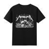 Мужская футболка Metallica Американская Хэви-метал группа Уличный Оверсайз Короткий рукав Тяжелый Хлопок Высокое Качество Свободная Рубашка Хлопок Женская Мужская Одежда