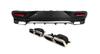 Rear Diffuser with Silver Tips (GLE63 Design) for Mercedes GLE Coupe C292 2015-2019
