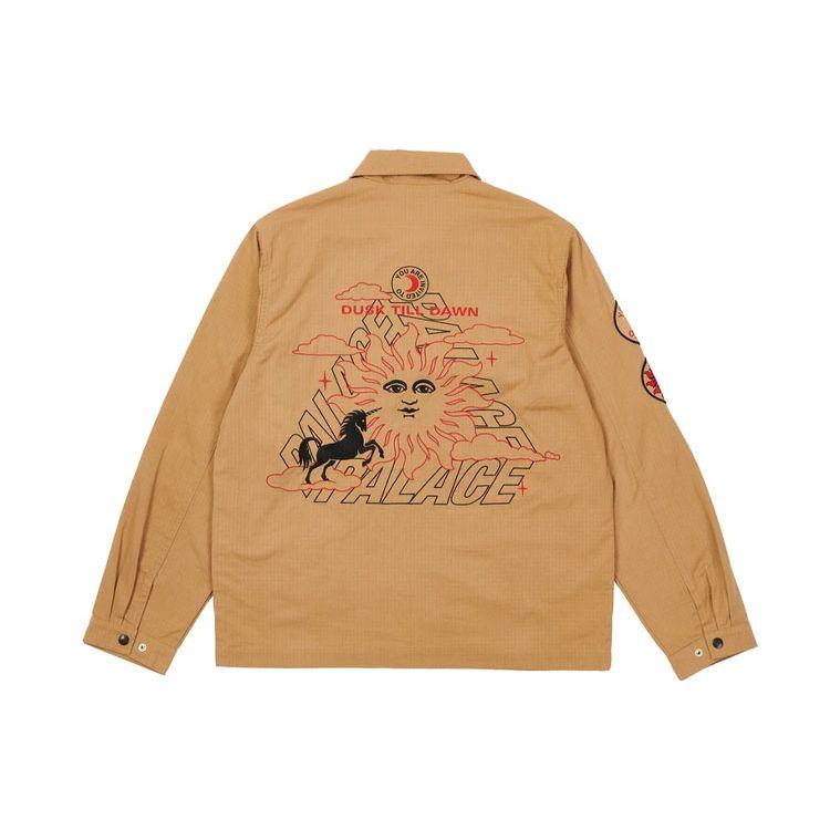 Palace Da One Cargo Jacket Sand Unisex Outerwear Tan P21JK002