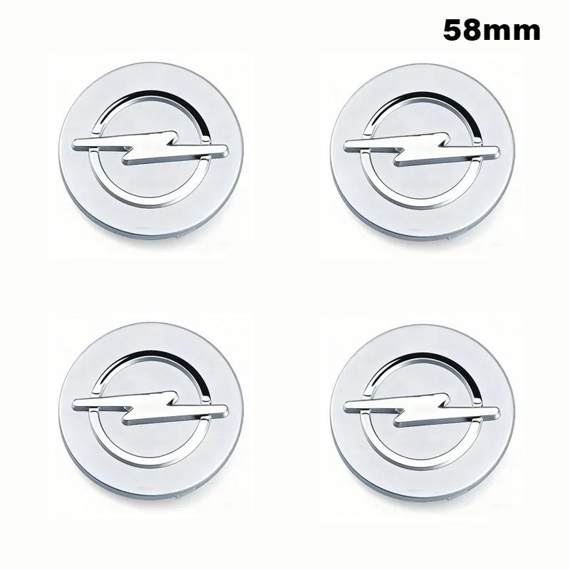 4pcs 58mm 64mm Wheel Center Cap Logo Hub Cover Badge Emblem Fit For Opel Insignia Astra Antara J H G F Corsa Zafira Tigra Mokka