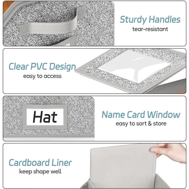 Вместимая складная сумка для хранения, многоцелевой органайзер для шляп, штабелируемый держатель для бейсболок для домашнего использования