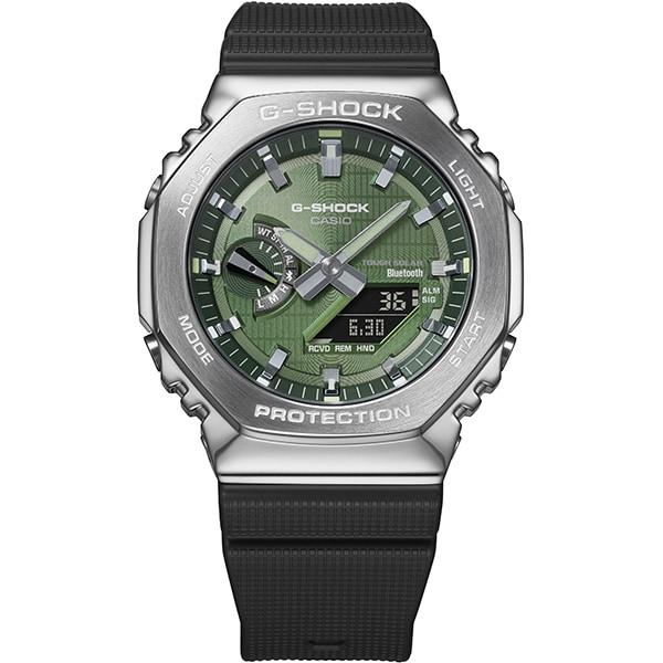 Casio Мужские часы G-SHOCK GBM-2100A-1A3JF [модель G-SHOCK с металлическим покрытием] круглые черные цифровые аналоговые