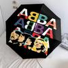 1 PC Automatic Folding Umbrella - Abba Movie Pattern Portable Foldable Design With 8 Ribs Christmas Birthday Gifts