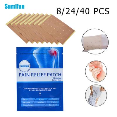 Sumifun 8/24/40/шт. обезболивающий пластырь синий мышечная боль боль в запястьях синяки стресс релаксация пластырь боль в суставах