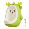 Boys Potty Training Urinal Cartoon Animal Shape Wall-Mounted Pee Trainer with Rotating Windmill Target Children Urinal